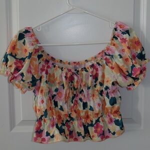 Floral crop top